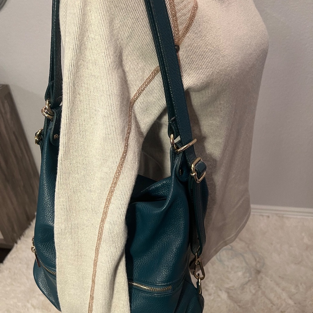 Lavorazione Artigiana Leather Crossbody Hobo - Picture 3 of 11